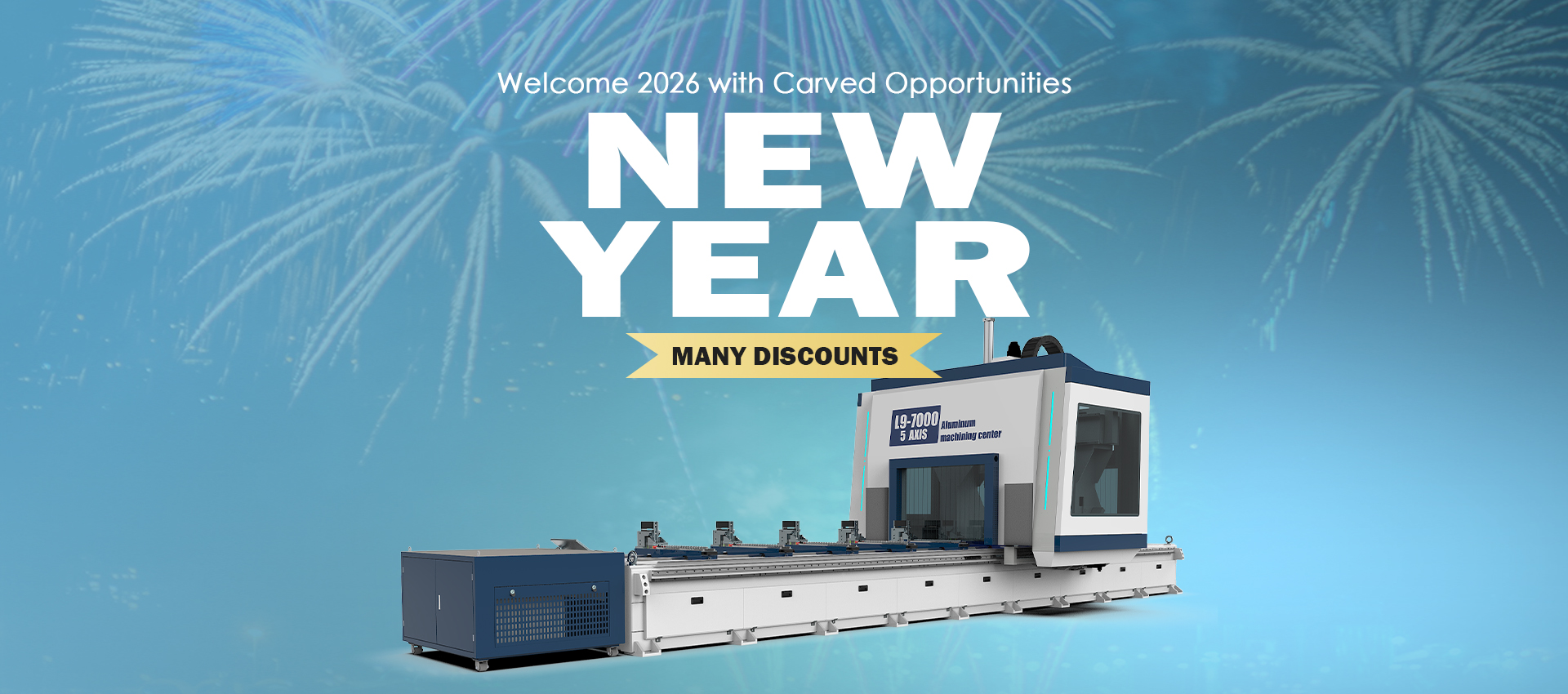 5axis cnc aluminum profile machine center