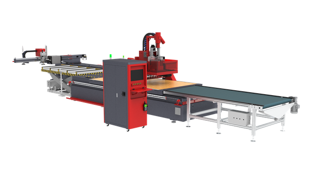 New Color Design CNC Nesting Machine | High Precision Panel Cutting & Drilling