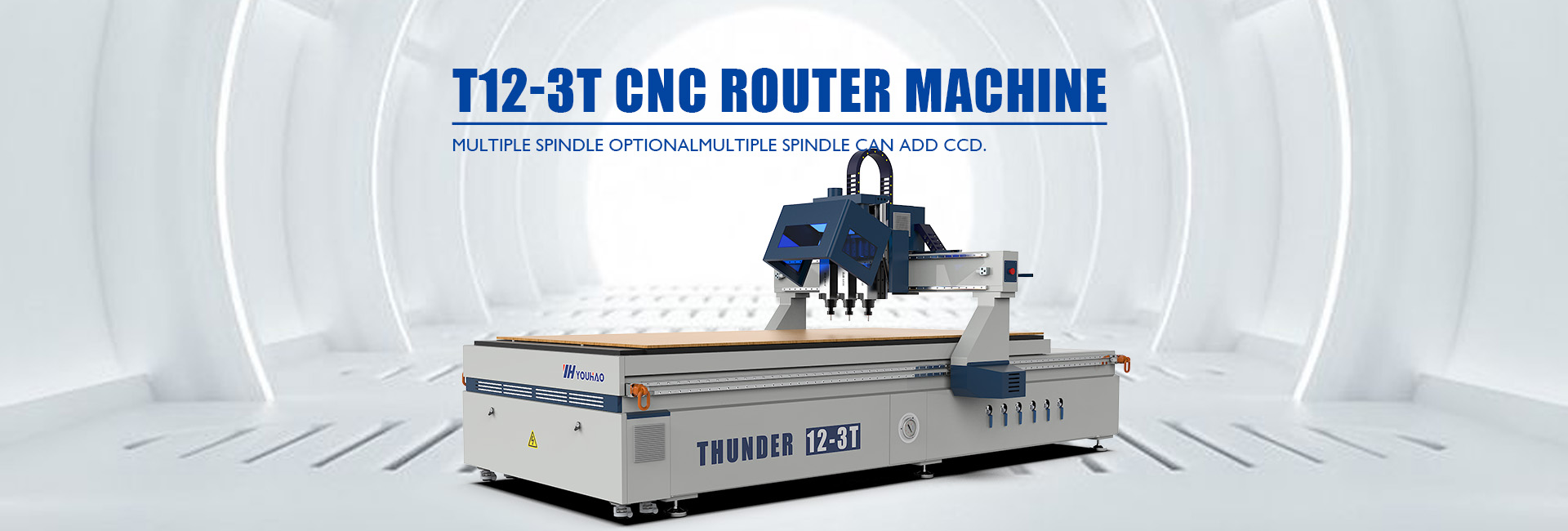 three spindles cnc router machine
