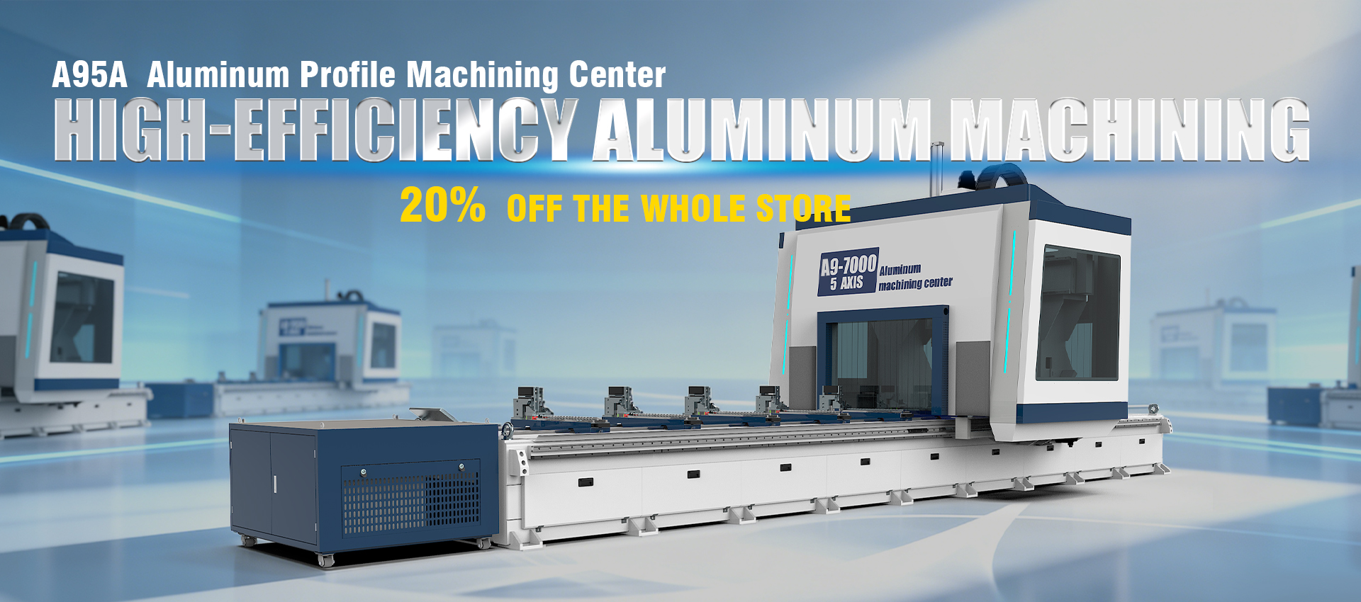 5axis cnc aluminum profile machine center