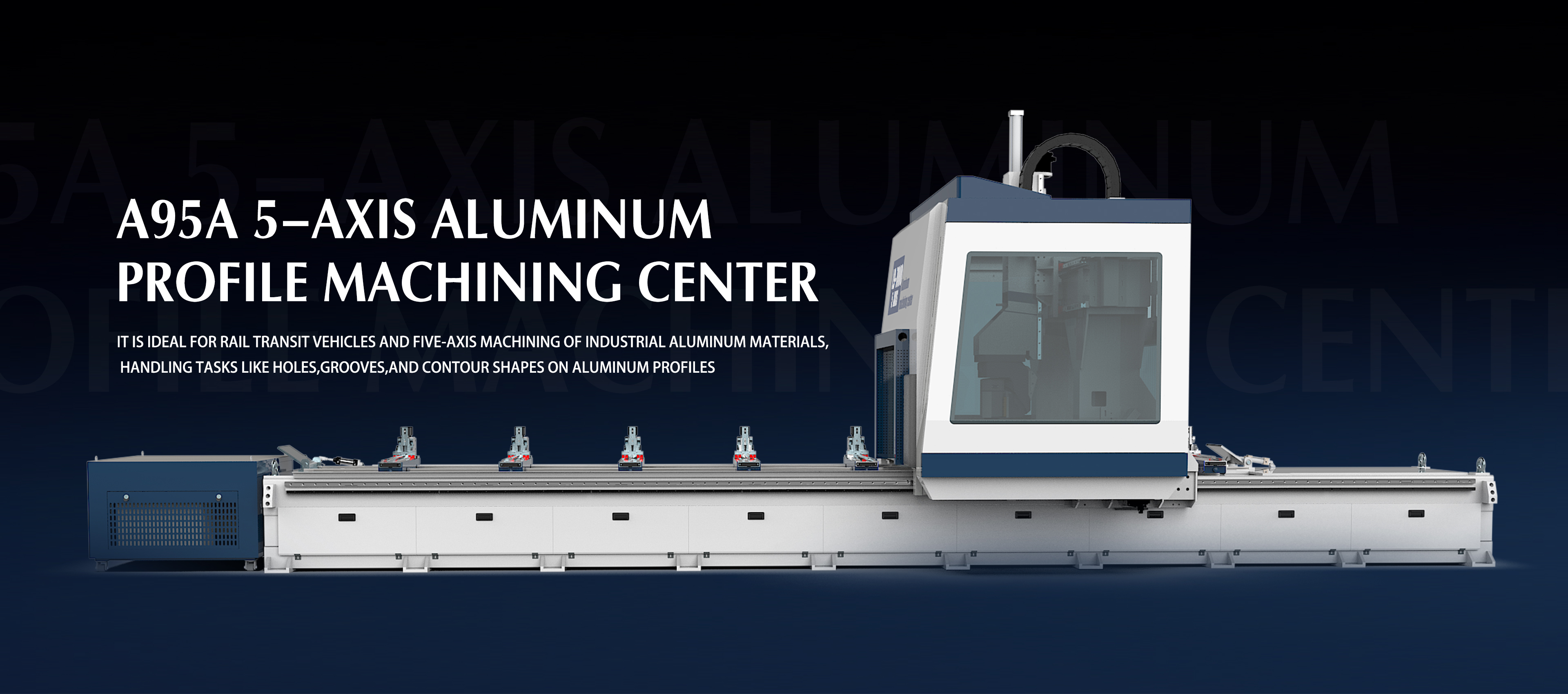 5axis cnc aluminum profile machine center