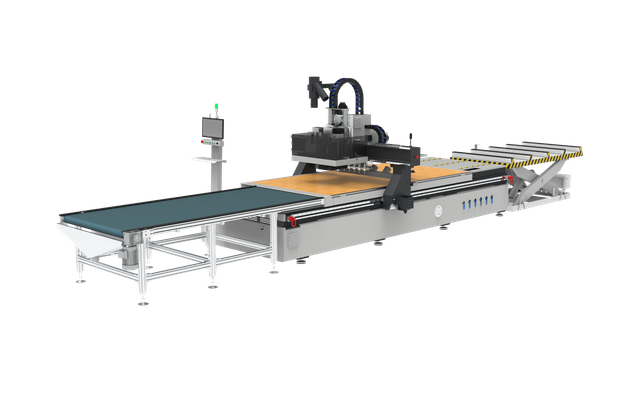 New Design CNC Nesting Router Machine with Automatic Loading & Unloading for Panel Furniture