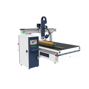 4-akselinen CNC-jyrsin k&auml;&auml;nt&ouml;p&auml;&auml;ll&auml; ja py&ouml;riv&auml;ll&auml; akselilla puun, vaahtomuovin ja 3D-jyrsint&auml;&auml;n