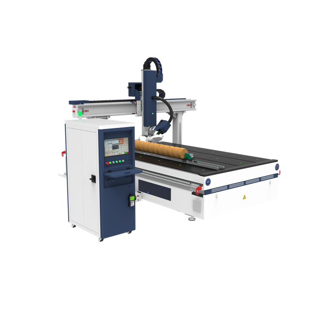 4 Axis CNC Router with Swing Head And Rotary Axis for Wood, Foam & 3D Milling