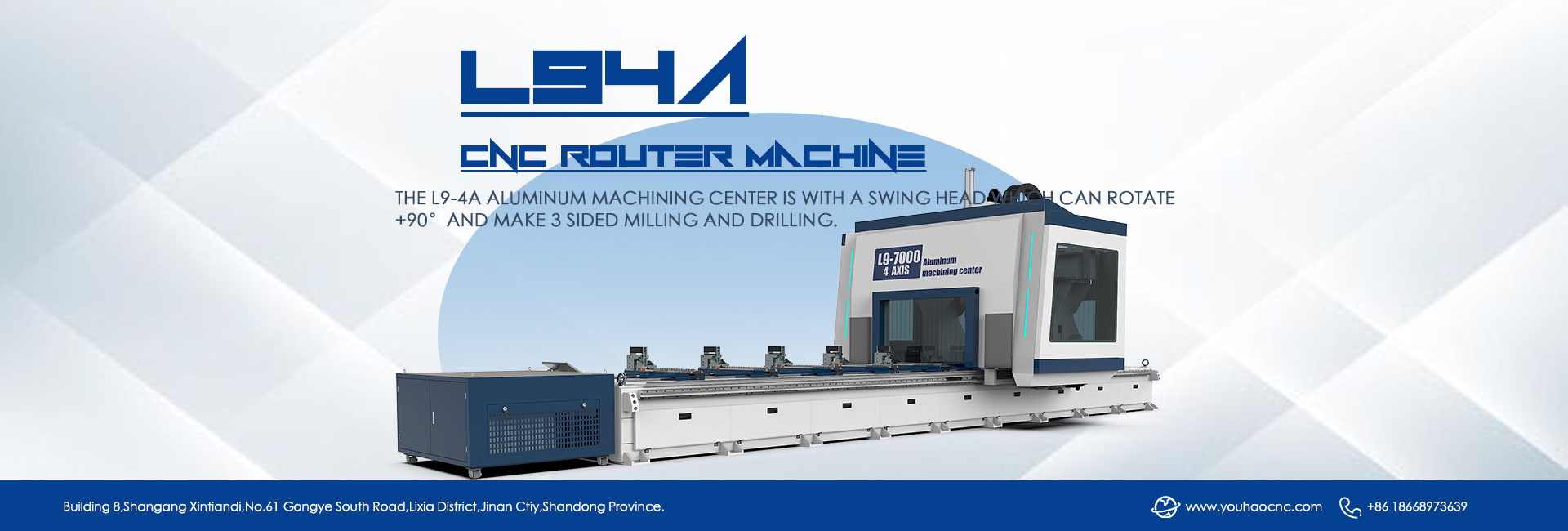 4axis cnc aluminum profile machine center