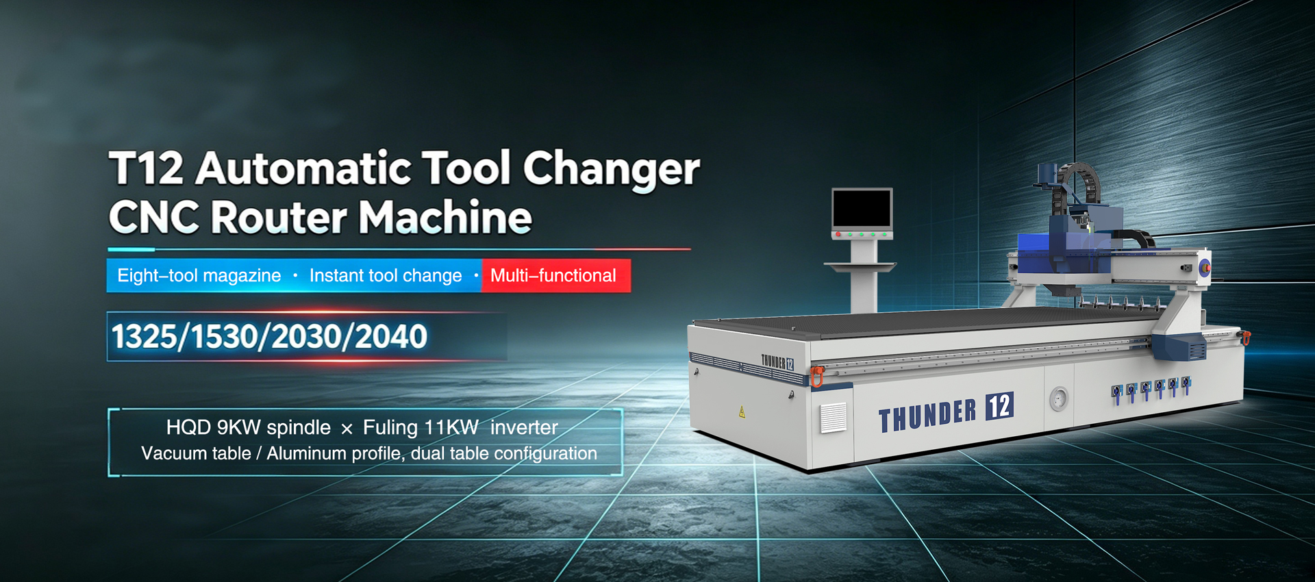 atc wood cnc router machine 1325 1530 2030 2040
