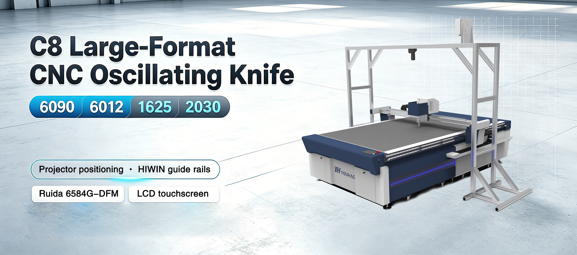 CNC Oscillating Knife Cutting Machine with ccd