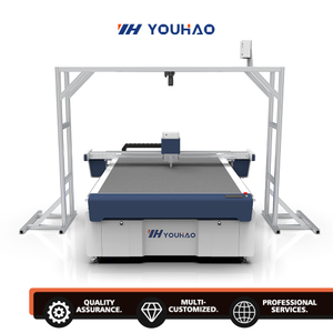 Large Format CNC Oscillating Knife Cutting Machine Packing Box Corrugated Carton Flatbed Die Cutter